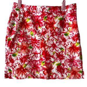 EP Pro Golf Skort Size 8 Pink Multicolor Floral